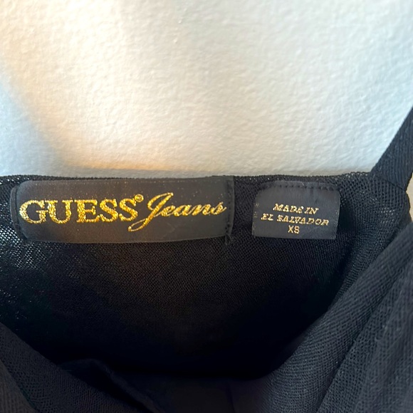GUESS sheer black tank top XS - Picture 4 of 4